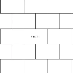 Rubber Mat 4x6 Ft x 3/4 Inch Black Trued