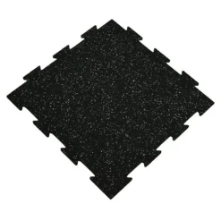 Rubber Tile Interlocking 10% Color Pacific 1/2 Inch x 2x2 Ft.