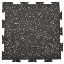 Rubber Tile Interlocking 10% Color CrossTrain 8 mm x 2x2 Ft. Pacific