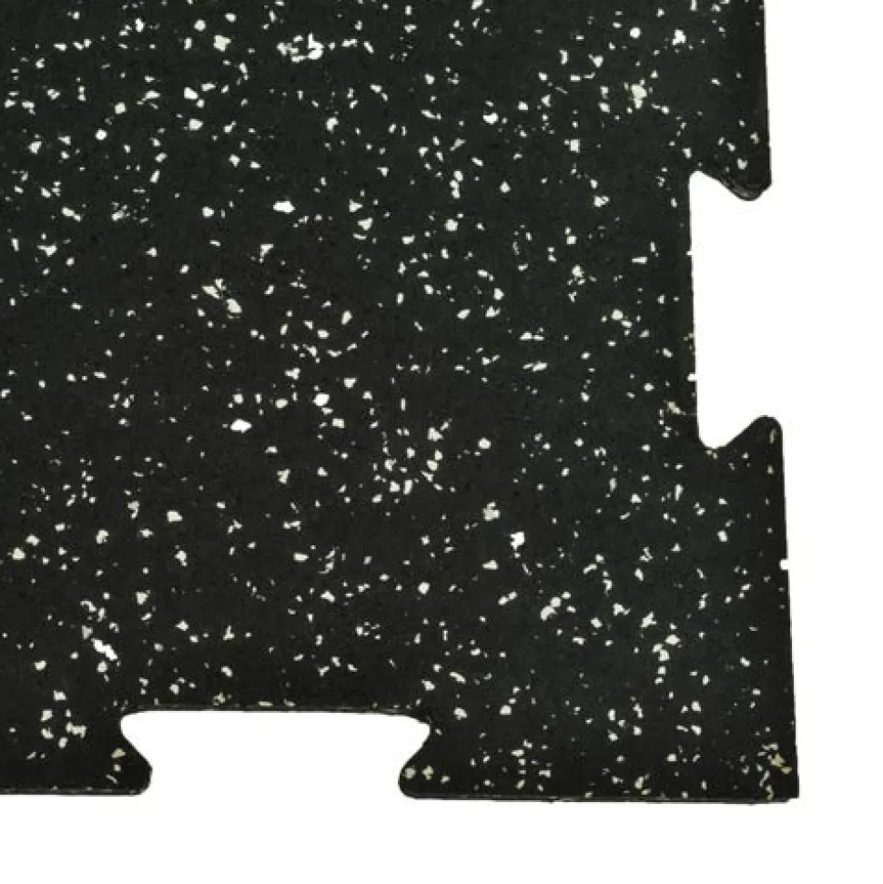 Rubber Tile Interlocking 10% Color 1/4 Inch x 2x2 Ft. Pacific