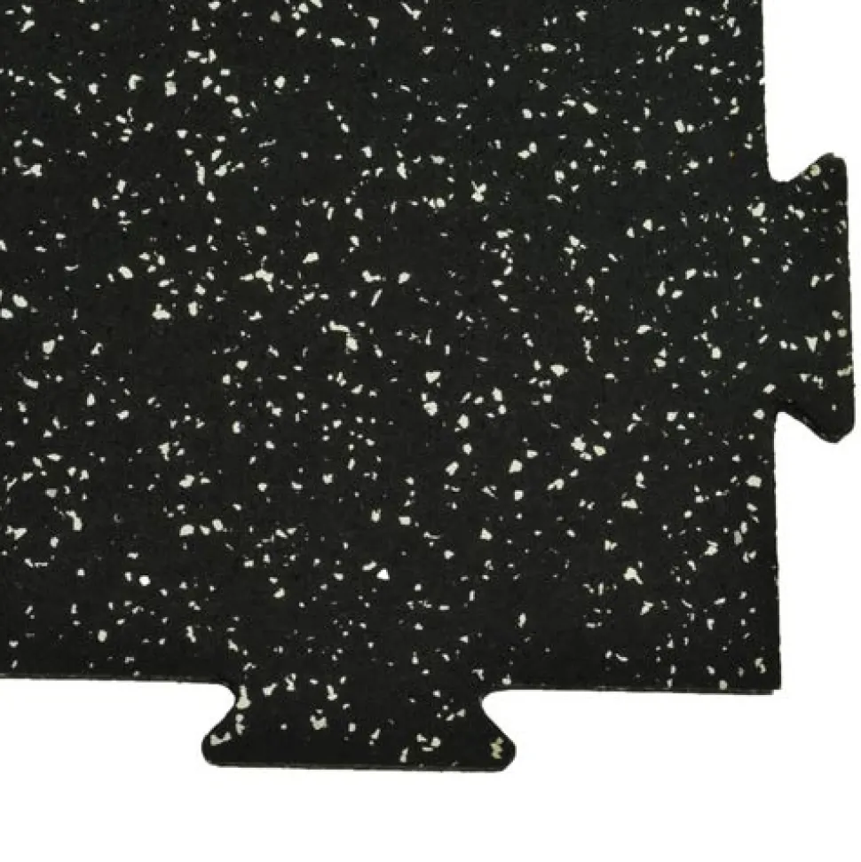 Rubber Tile Interlocking 10% Color 1/4 Inch x 2x2 Ft. Pacific