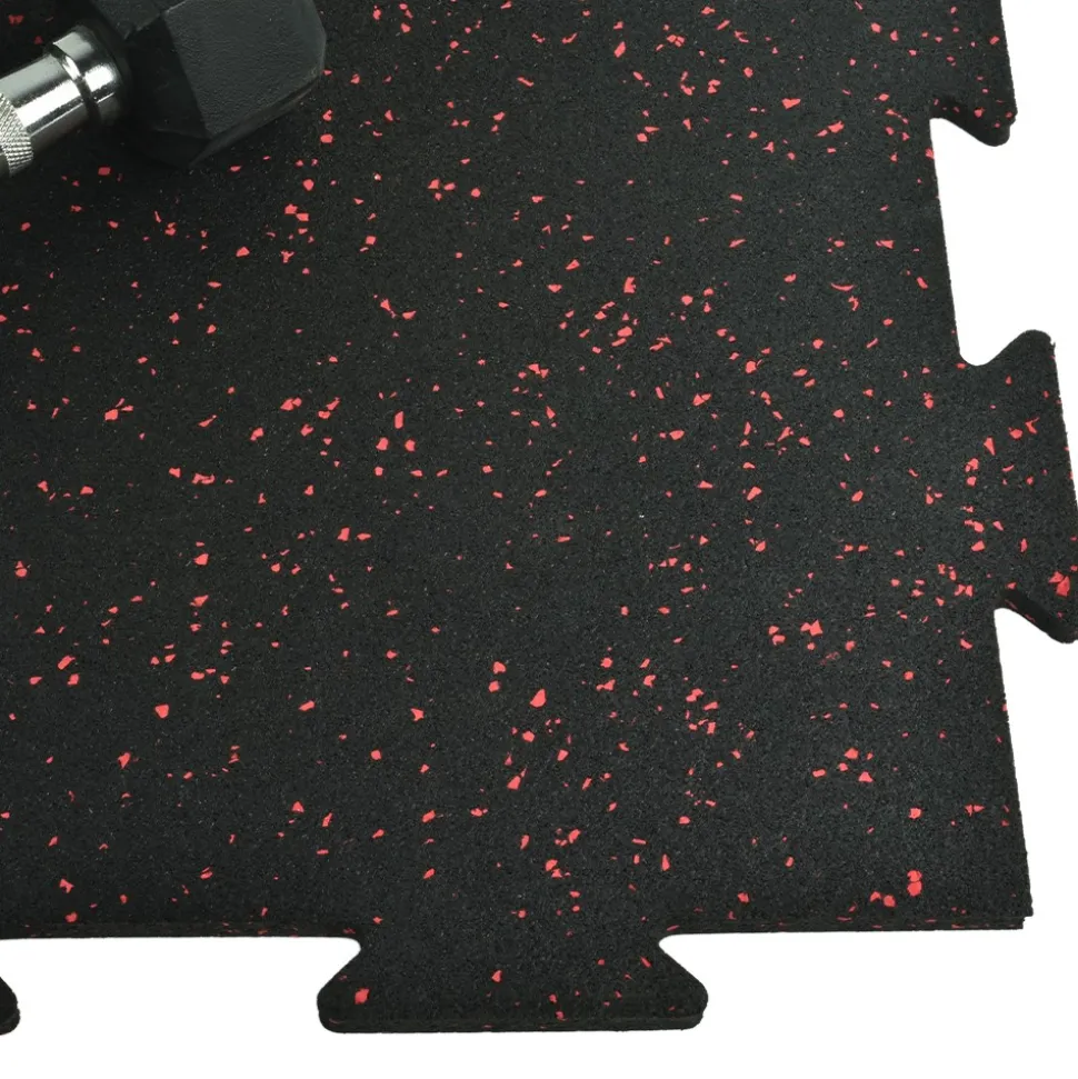 Rubber Tile Interlocking 10% Color 1/4 Inch x 2x2 Ft. Pacific