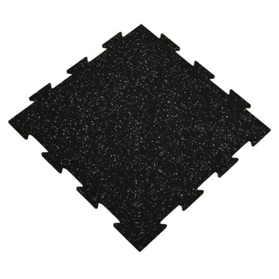 Rubber Tile Interlocking 10% Color 1/4 Inch x 2x2 Ft. Pacific