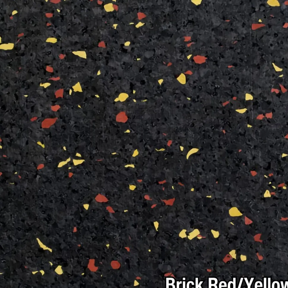 Rubber Tile Interlocking 10% Color CrossTrain Custom 8 mm x 2x2 Ft. Pacific