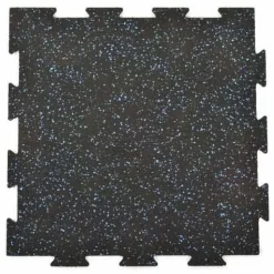 Rubber Tile Interlocking 10% Color Custom Pacific 1/2 Inch x 2x2 Ft.