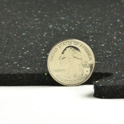 Rubber Tile Interlocking Regrind 1/4 Inch x 2x2 Ft. Pacific