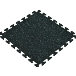 Rubber Tile Interlocking Sport 10% Blue 3/8 Inch x 2x2 Ft.
