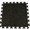 Rubber Tile Interlocking Sport West 10% Tan 3/8 Inch x 2x2 Ft.