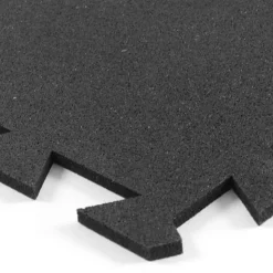 Rubber Tile Utility Black Mix 8 mm x 3x3 Ft.