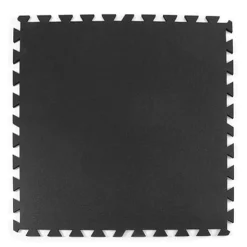Rubber Tile Utility Black Mix 8 mm x 3x3 Ft.