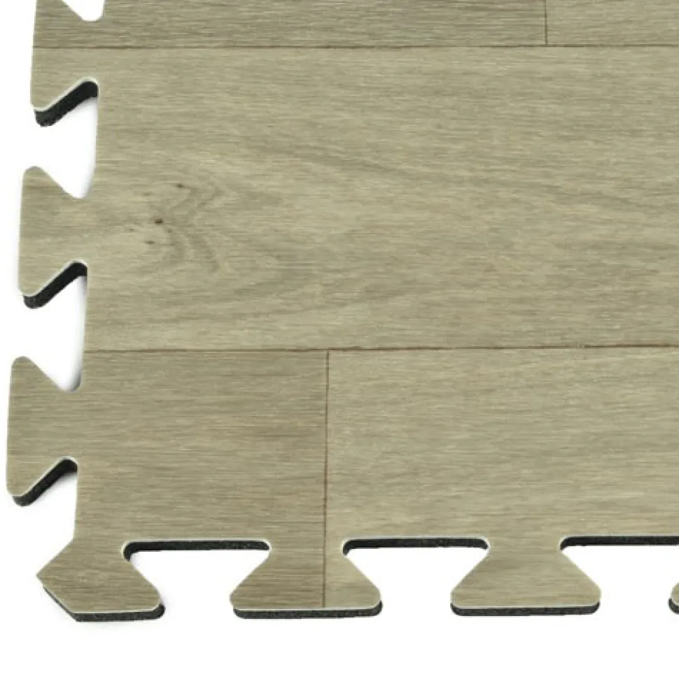 Rustic Wood Grain Trade Show Tile - Beveled Edges 1/2 Inch x 10x10 Ft.