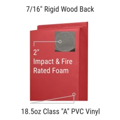 Safety Fire Rated Impact Wall Pad 2 Inch x 2x7 Ft. Lip TB