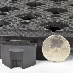 Safety Matta Perforated Black 1 Inch x 20x20 Inches