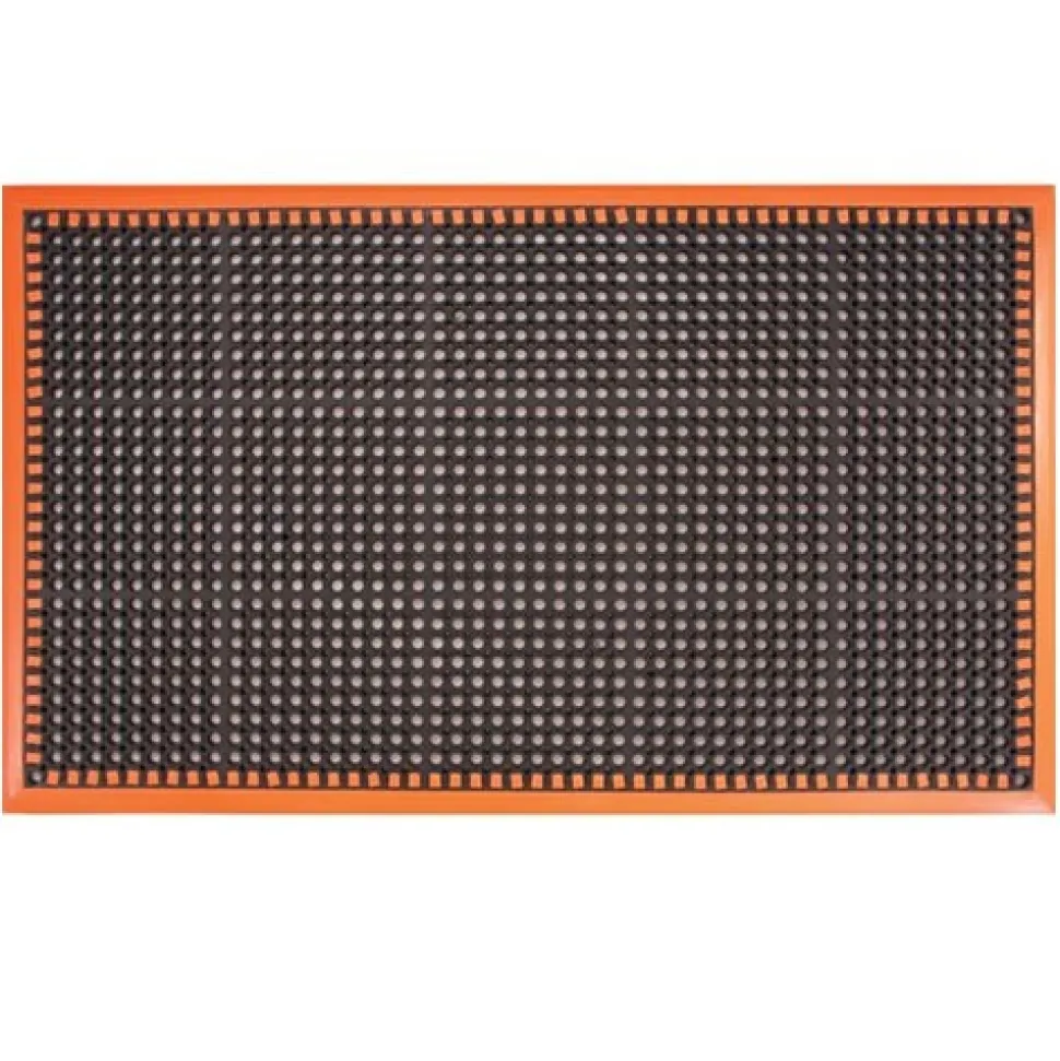 Safety TruTread Perforated Fatigue Mat 4-Sided 40x124 Inches