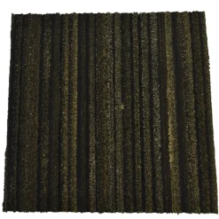 Scraper Recycled Tire Rubber Floor Tiles 3/8 Inch x 11.5x11.5 Inches Case of 25