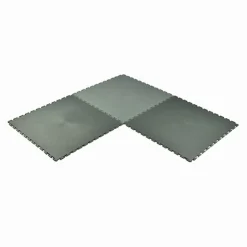 Smooth Top PVC Interlocking Grays Ever 1/4 Inch x 19.625x19.625 Inch Tile