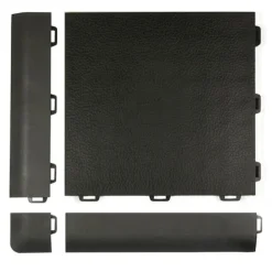 StayLock Tile Orange Peel Black 9/16 Inch x 1x1 Ft.