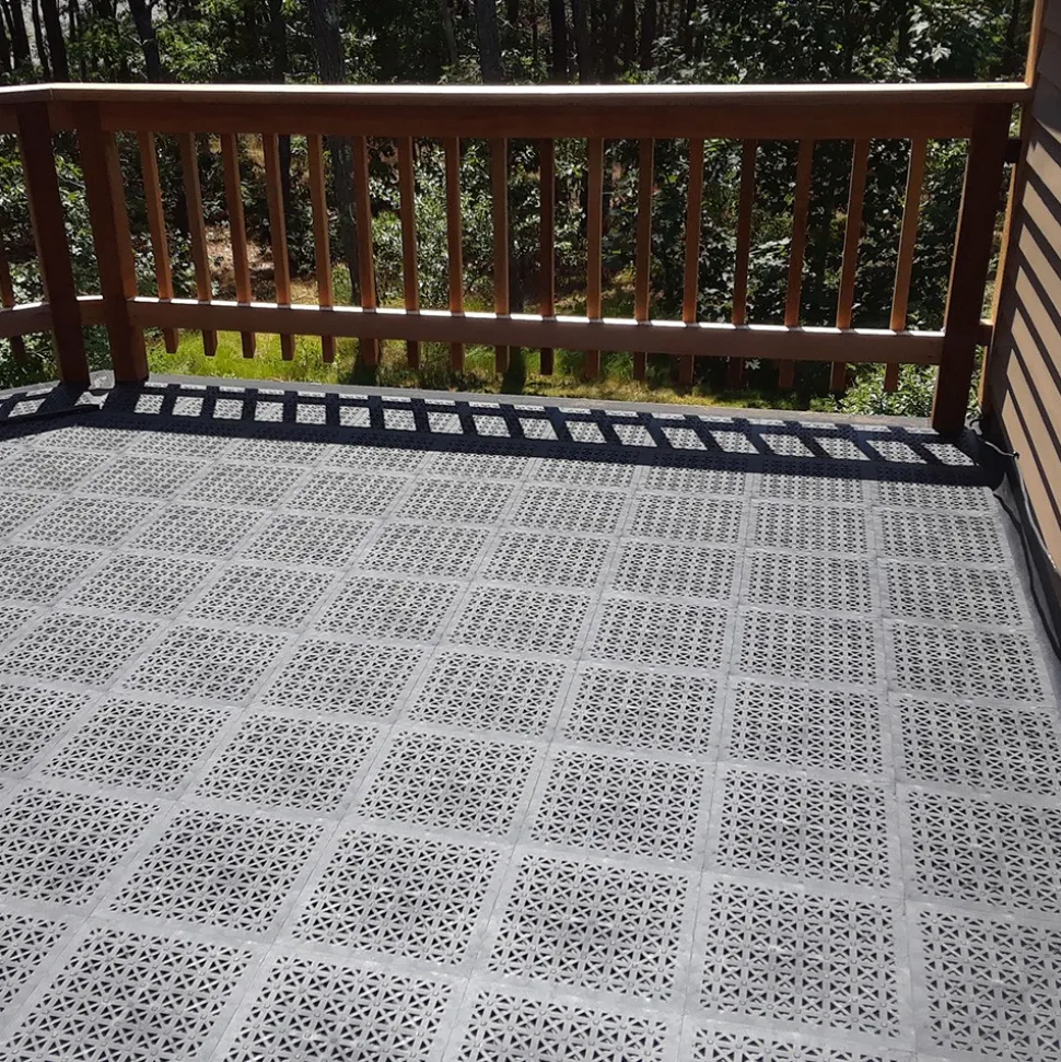 StayLock Tile Perforated Black 9/16 Inch x 1x1 Ft.