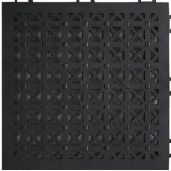StayLock Tile Perforated Black 9/16 Inch x 1x1 Ft.