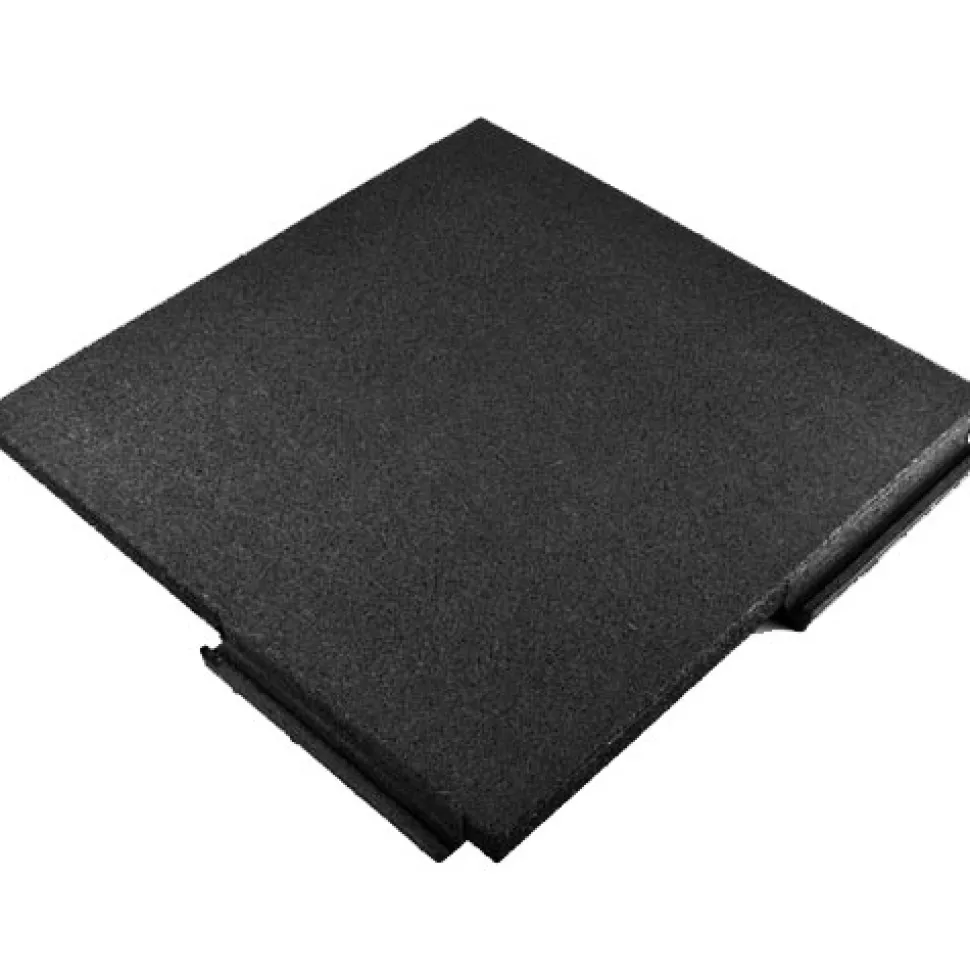 Sterling Playground Tile Black 2.25 Inch x 2x2 Ft.
