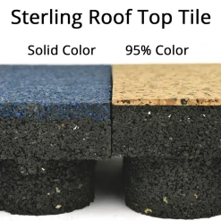 Sterling Roof Top Tile Solid Colors 2 Inch x 2x2 Ft.