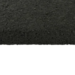 Straight Edge Rubber Tile Black 1/2 Inch 2x2 Ft. Pacific