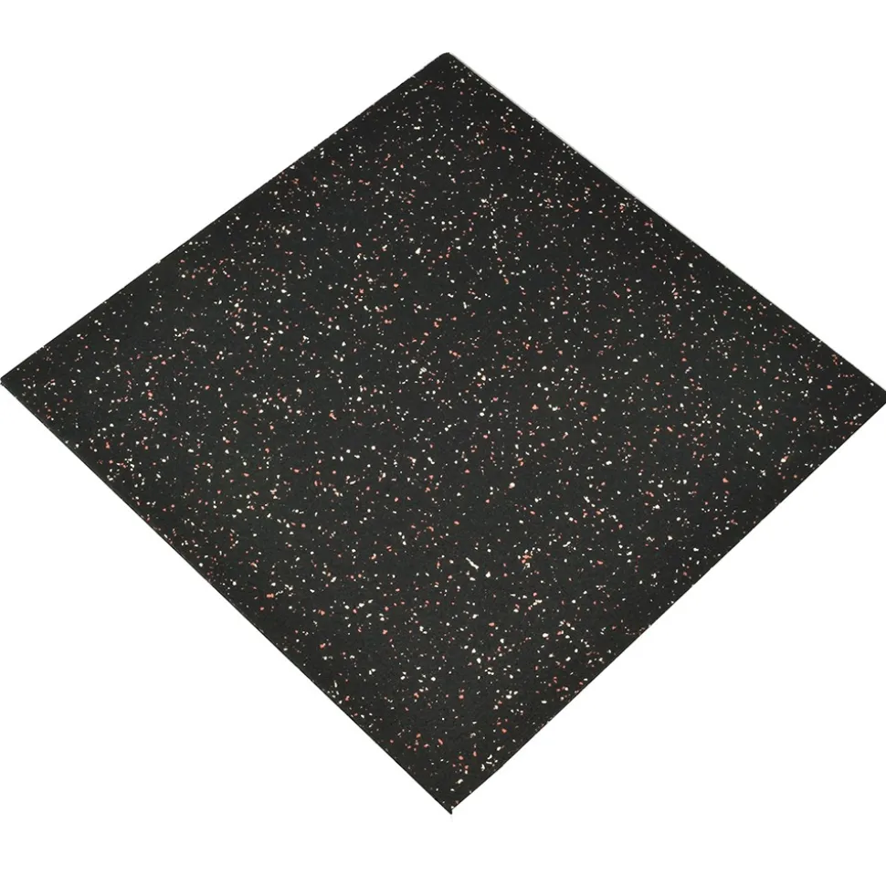 Straight Edge Tile 10% Color CrossTrain 1/4 Inch x 2x2 Ft. Pacific