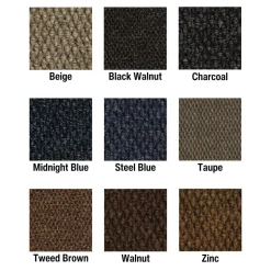Super Nop 52 Heavy Duty Carpet Tile Case of 12 - 1/2 Inch x 19-11/16x19-11/16 Inches