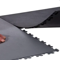 SupraTile Hidden Leather Black/Grays 5.5 mm x 20x20 Inches Case of 10