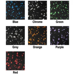 Survivor Rubber Tile Interlocking Big Chip 20% Color 1/4 Inch x 2x2 Ft.