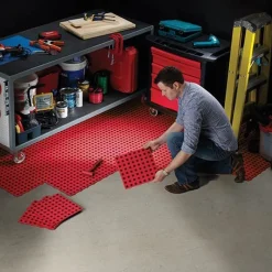 TechFloor Premium Garage Tile with Traction Top Carton of 10
