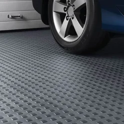 TechFloor Solid Garage Tile with Raised Squares Carton of 10
