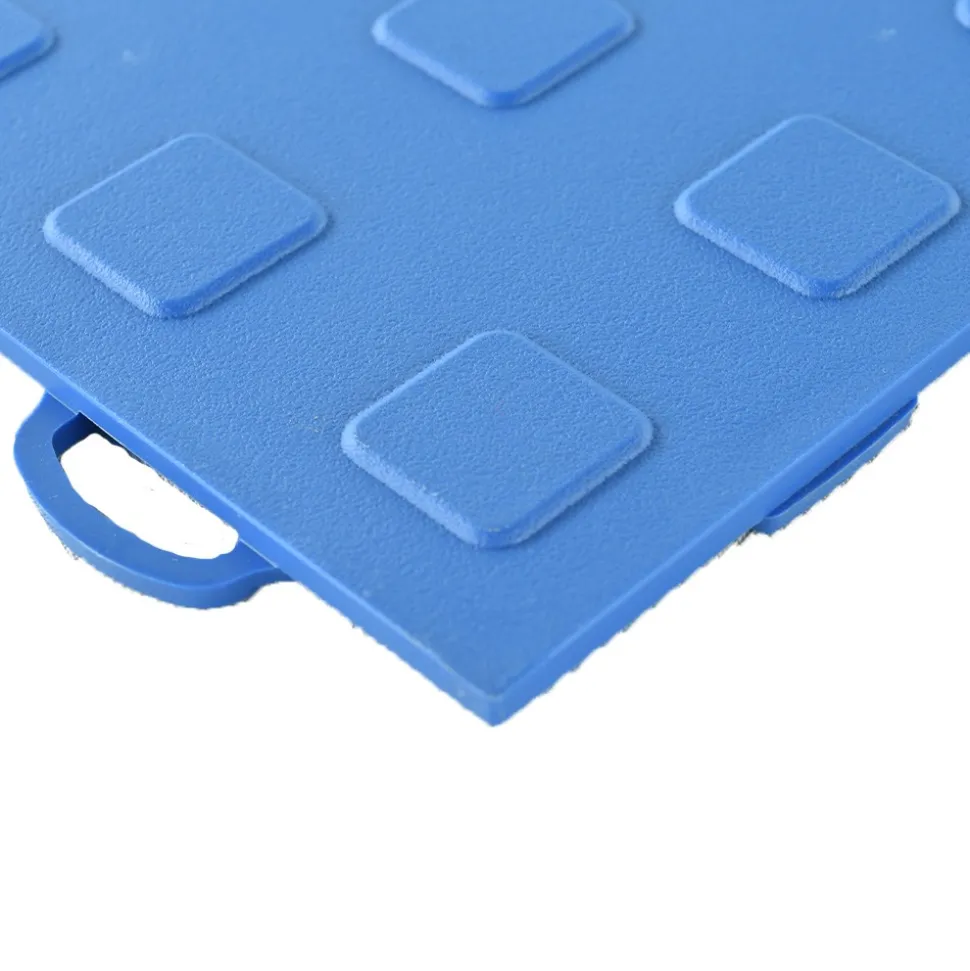 TechFloor Solid Garage Tile with Raised Squares Carton of 10