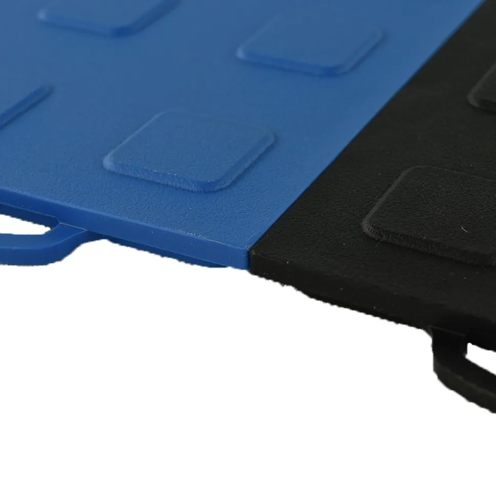 TechFloor Solid Garage Tile with Raised Squares Carton of 10