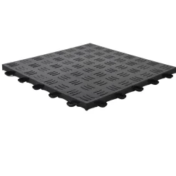 TurboTile Diamond Garage Floor Tile 5/8 Inch x 1x1 Ft.