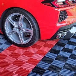 TurboTile Perforated Garage Floor Tile 5/8 Inch x 1x1 Ft.