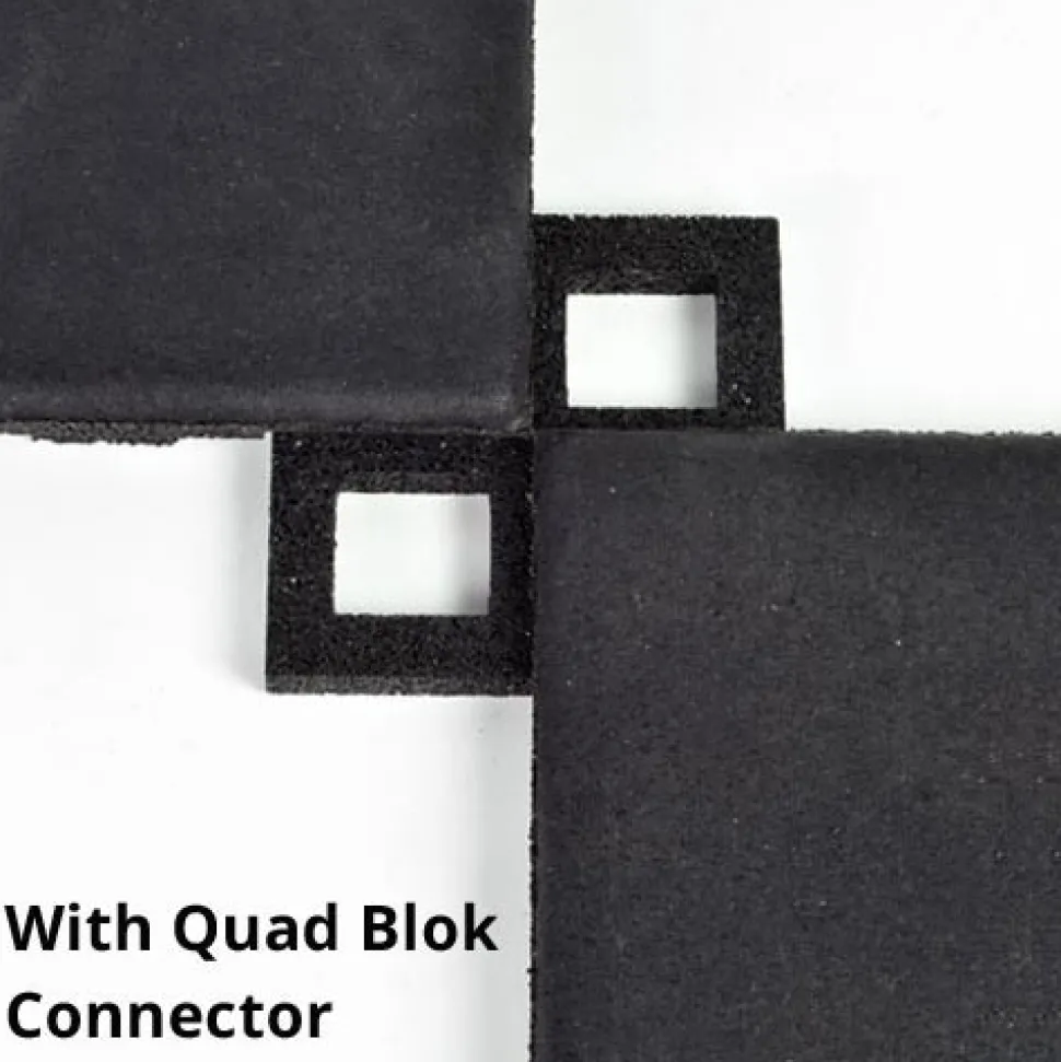 UltraTile Rubber Weight Floor Premium Colors 1 Inch x 2x2 Ft. with Quad Blok