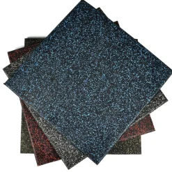 UltraTile Rubber Weight Floor Standard Colors 1 Inch x 2x2 Ft. with Quad Blok