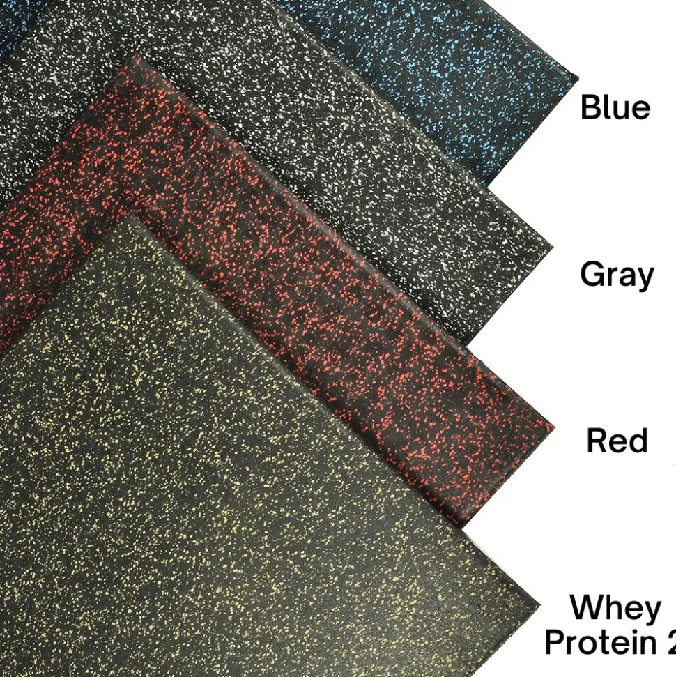 UltraTile Rubber Weight Floor Standard Colors 1 Inch x 2x2 Ft. with Quad Blok