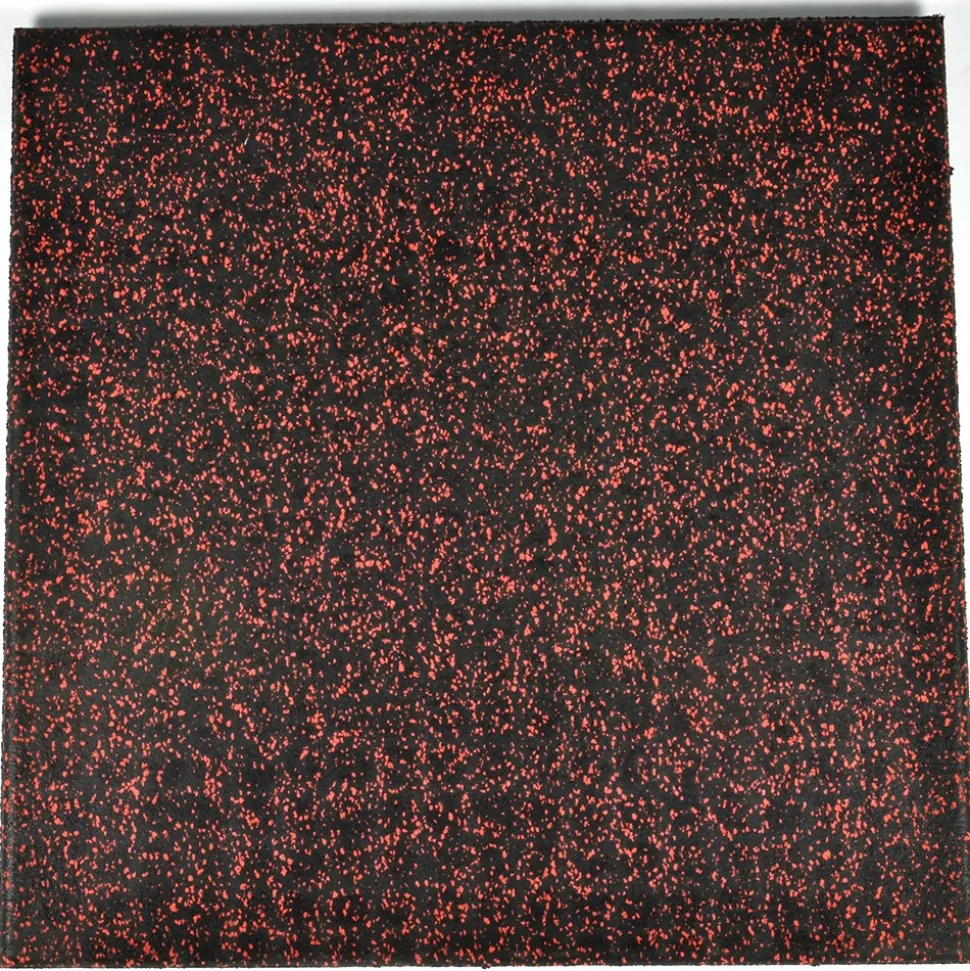 UltraTile Rubber Weight Floor Standard Colors 1 Inch x 2x2 Ft. with Quad Blok