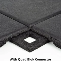 UltraTile Rubber Weight Floor Standard Colors 1 Inch x 2x2 Ft. with Quad Blok