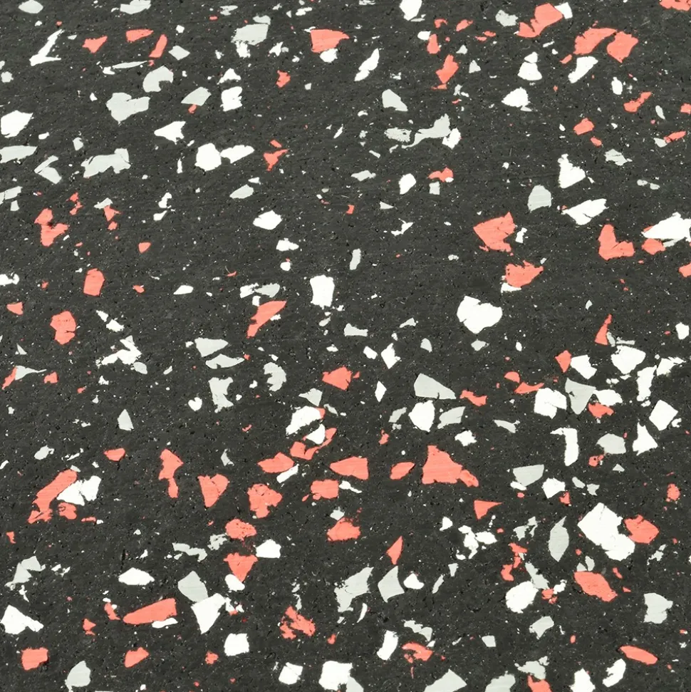 UltraTile Rubber Weight Floor Team Colors 1 Inch x 2x2 Ft. with Quad Blok