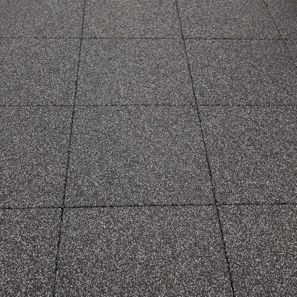 UltraTile Rubber Weight Floor Team Colors 1 Inch x 2x2 Ft. with Quad Blok