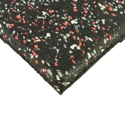 UltraTile Rubber Weight Floor Team Colors 1 Inch x 2x2 Ft. with Quad Blok
