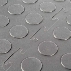 Warehouse Floor Coin PVC Tile Gray 1/4 Inch x 19.625x19.625 Inches