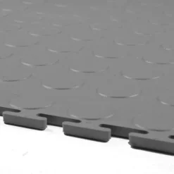 Warehouse Floor Coin PVC Tile Gray 1/4 Inch x 19.625x19.625 Inches
