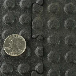 Washbay Button Top Rubber Mats 1/2 Inch 12x16 Ft Kit