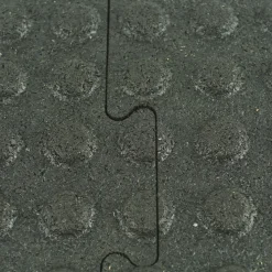 Washbay Button Top Rubber Mats 1/2 Inch 12x16 Ft Kit