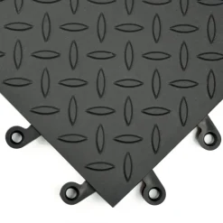 Wearwell ErgoDeck Diamond Plate GP Tile 7/8 Inch x 18x18 Inches Case of 10