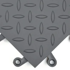 Wearwell ErgoDeck Diamond Plate GP Tile 7/8 Inch x 18x18 Inches Case of 10